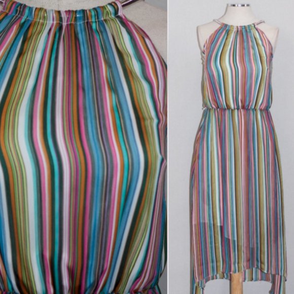 Multi Color Stripe Dress - Picture 13 of 15